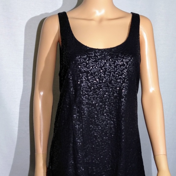 Talbots: Sequins Knit Layered Tank L(L) - Picture 2 of 8